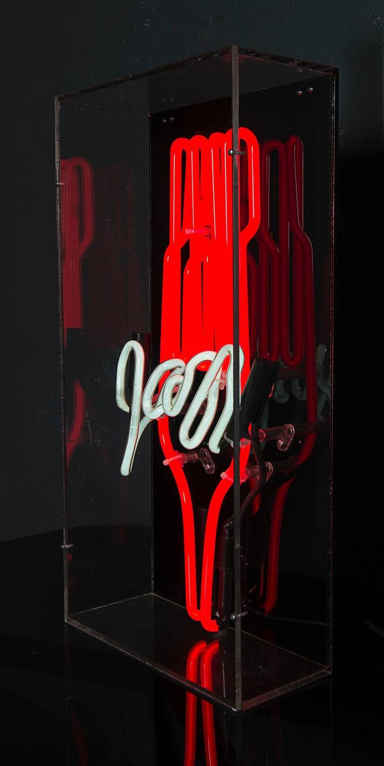 Vintage Jazz Club Neon in Clear Acrylic Box at 1stdibs