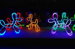 Purple Neon Dog by Deepa Mann-Kler
