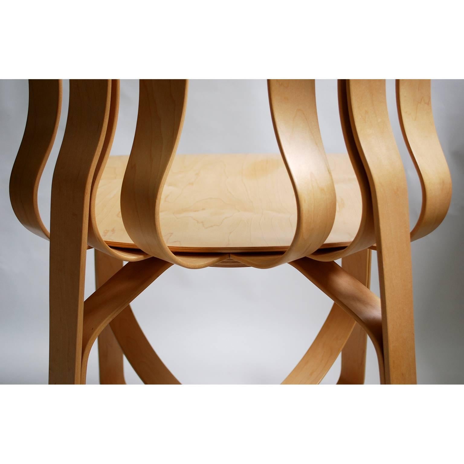 American Internum Vintage: Set of Eight Frank Gehry Hat Trick Armless Chairs for Knoll For Sale