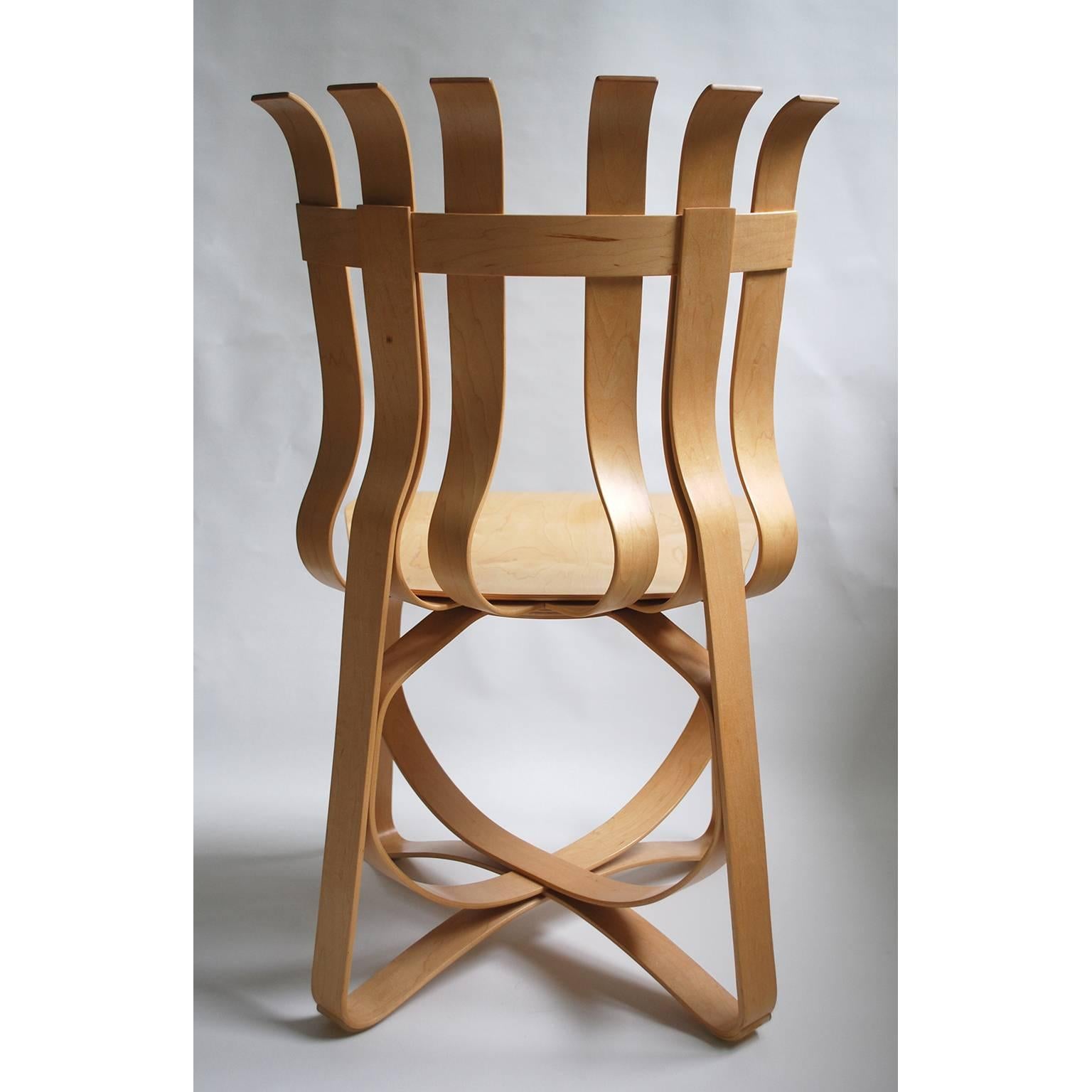 Internum Vintage: Set of Eight Frank Gehry Hat Trick Armless Chairs for Knoll For Sale 1