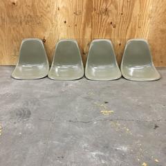 Eight Rare Raw Umber Herman Miller Eames Chairs