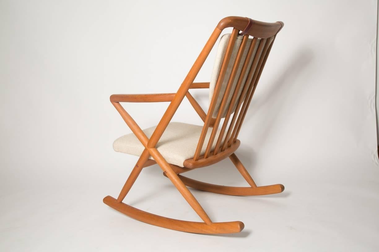 danish teak rocking chair