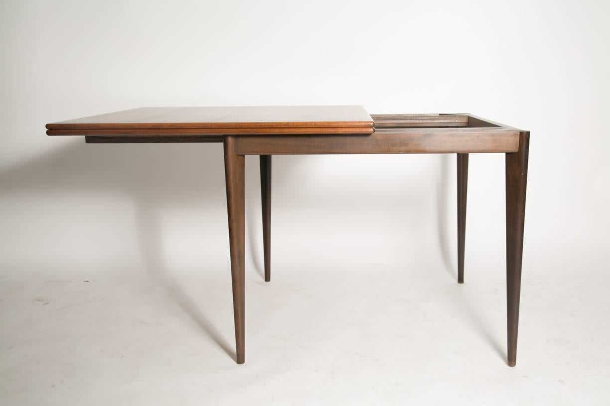 Nils Jonsson Rosewood Flip-Top Extension Table In Excellent Condition In Brooklyn, NY