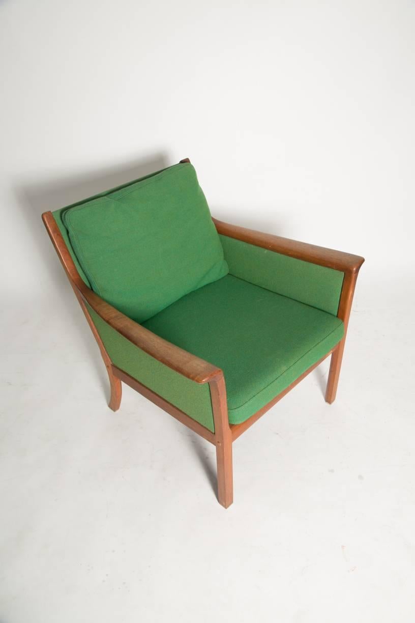 Scandinavian Modern Ole Wanscher Japan Lounge Chair in Rosewood