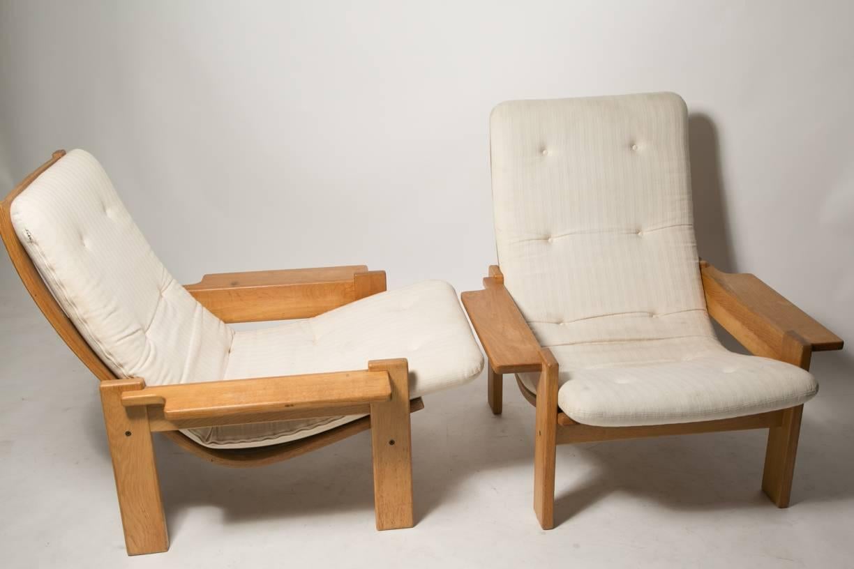 Extremely Rare Pair of Yngve Ekstrom for Swedes Møbler Super Lounge Chairs In Good Condition In Brooklyn, NY