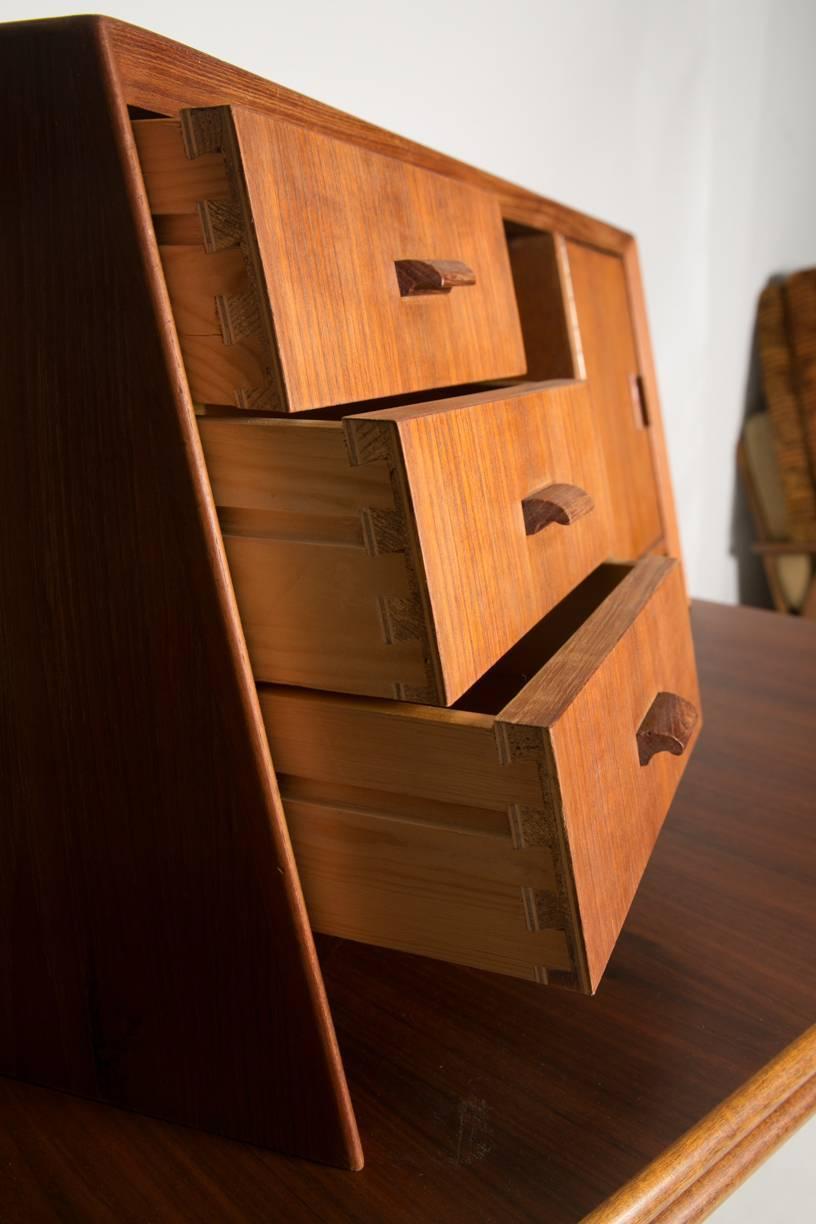 Danish Teak Secretary Desk Or Hutch For At 1stdibs