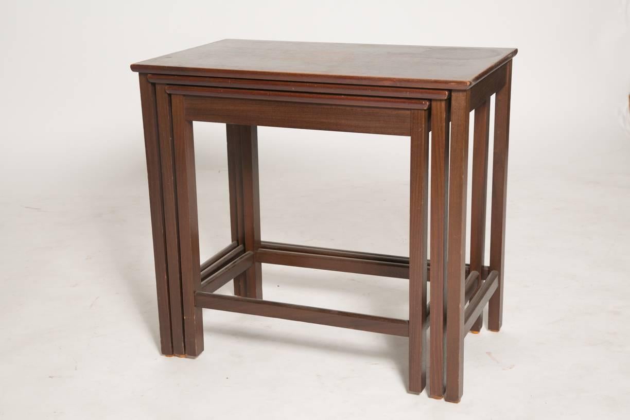 Danish Rosewood Nesting Tables In Good Condition In Brooklyn, NY