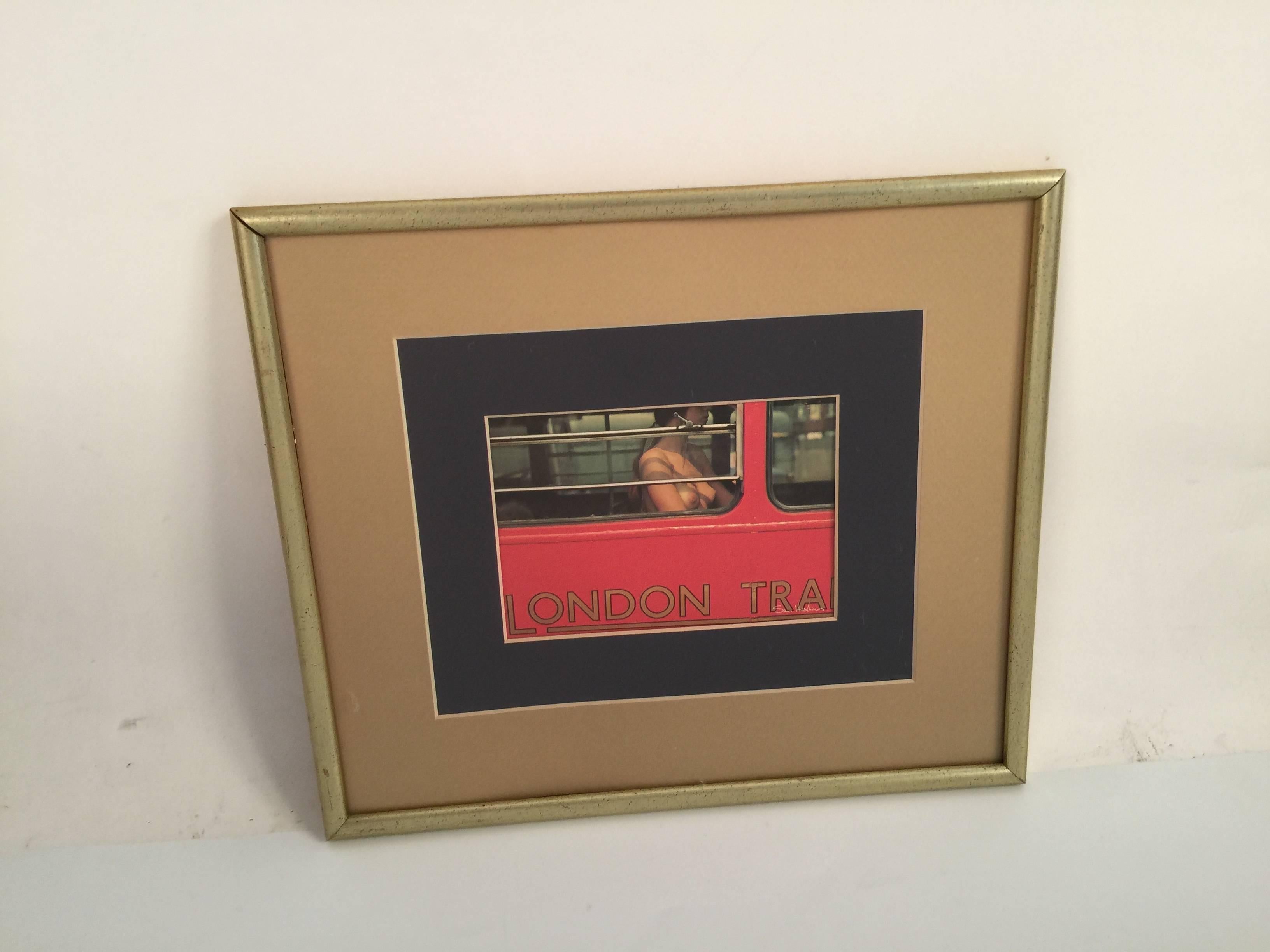 Framed Photograph of Topless Woman by Sam Haskins In Good Condition In Brooklyn, NY