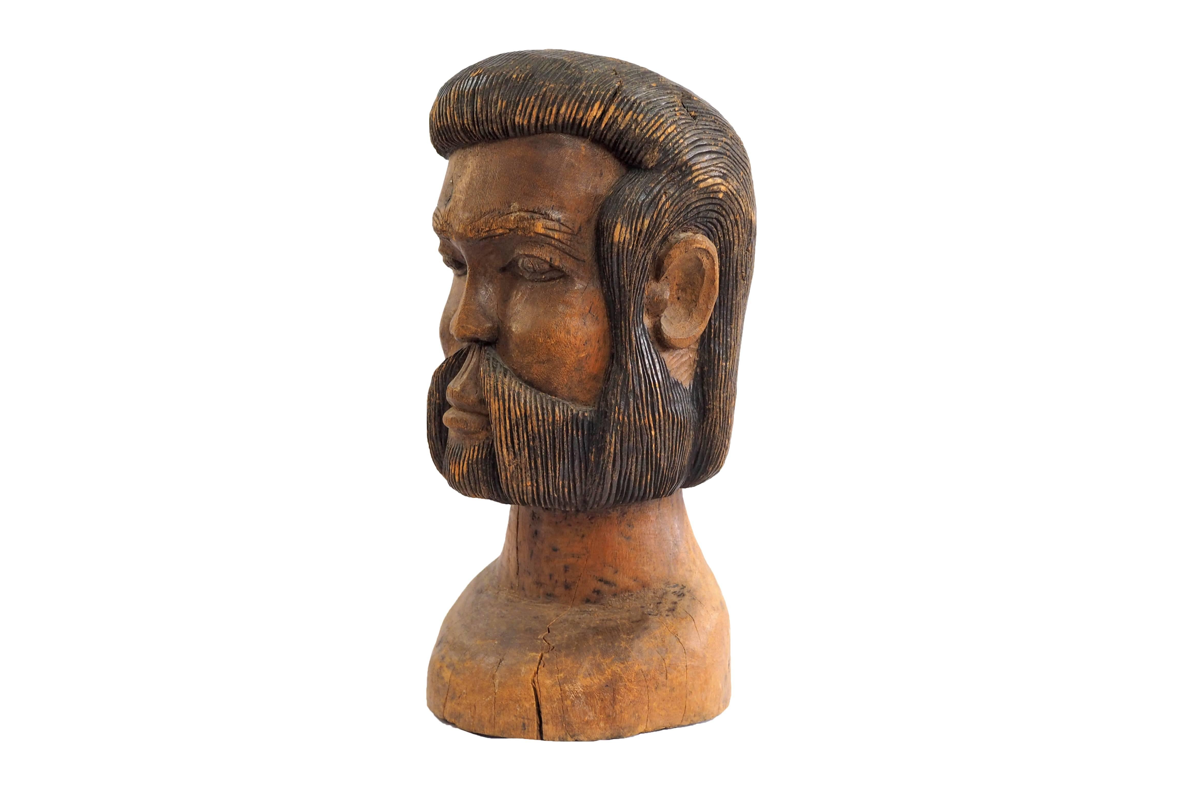 wooden busts