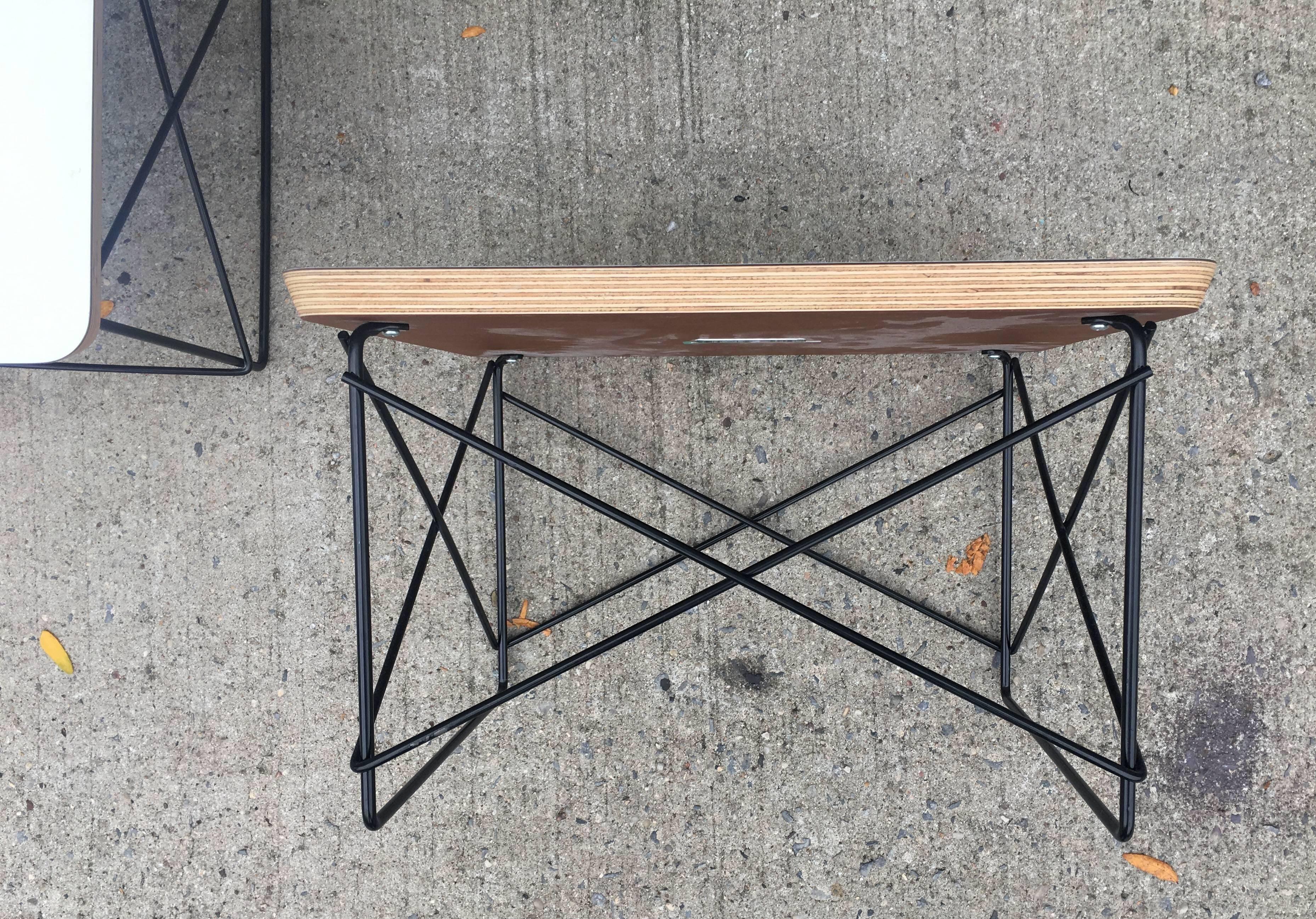 Two Perfect Herman Miller Eames LTR Tables In Excellent Condition In Brooklyn, NY