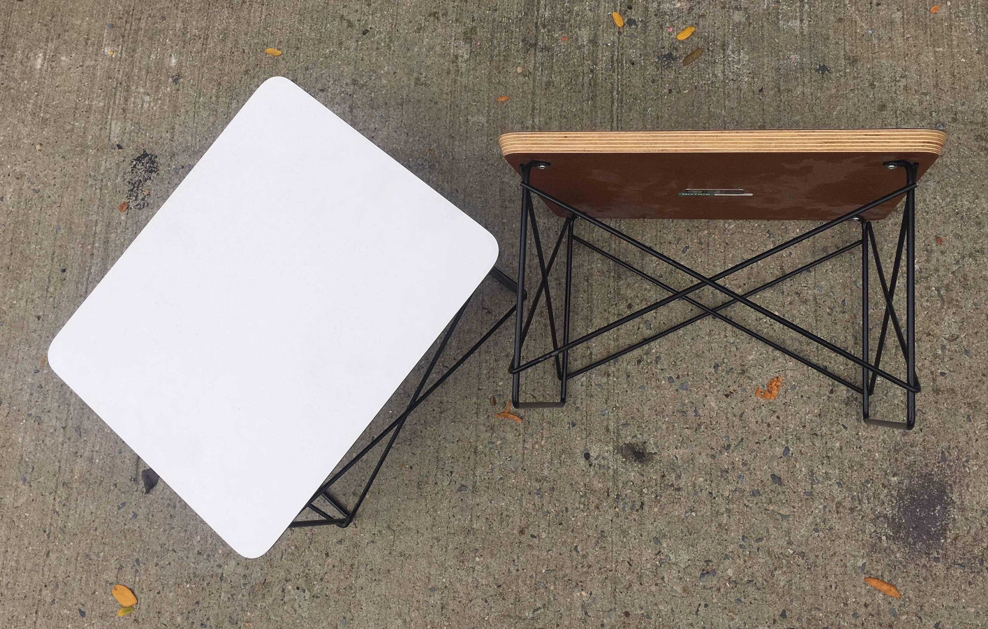 Two Perfect Herman Miller Eames LTR Tables 1
