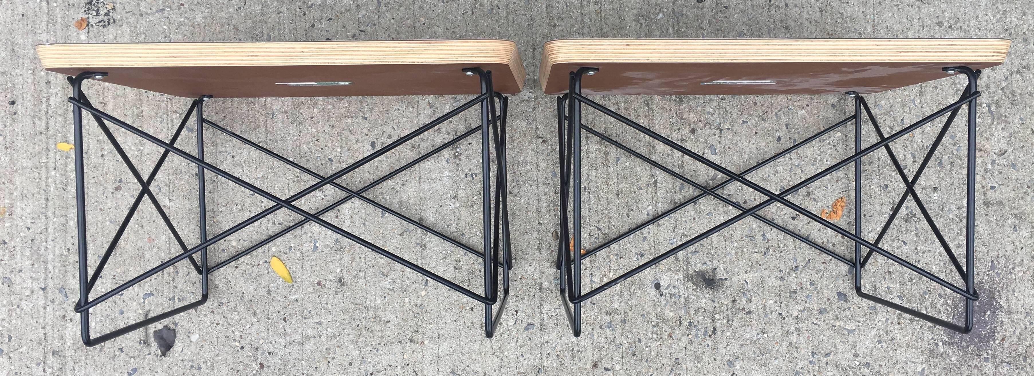 Contemporary Two Perfect Herman Miller Eames LTR Tables