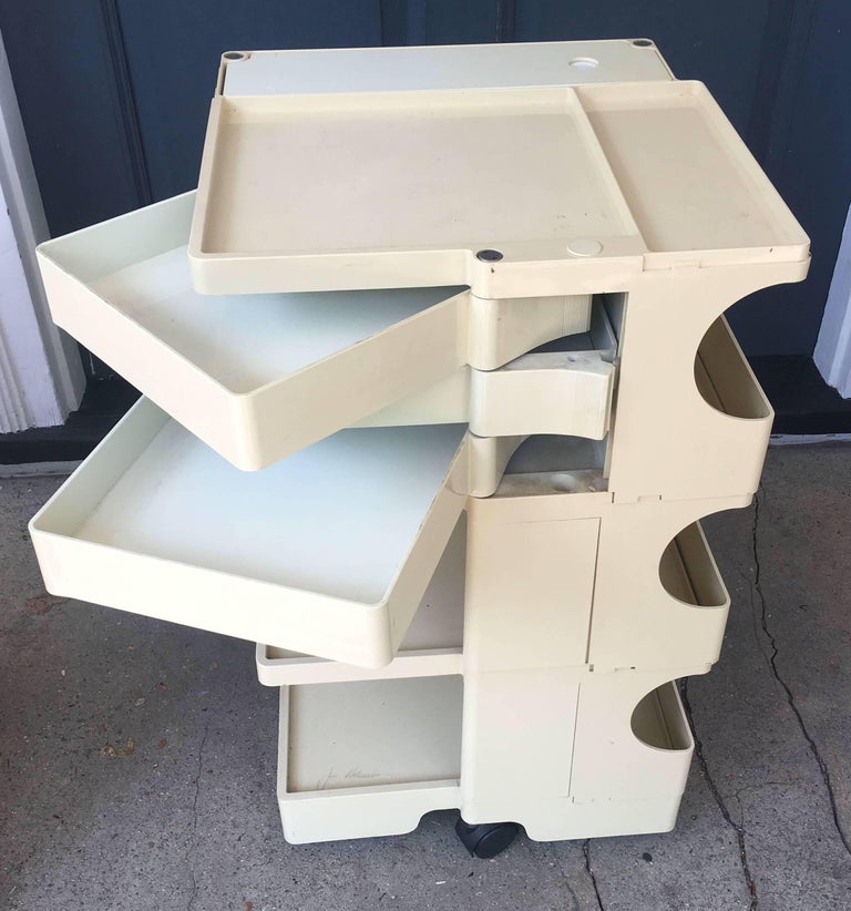 Two Vintage Joe Colombo Boby Storage Carts For Sale at 1stDibs