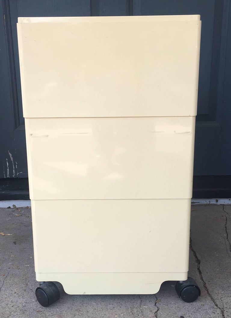 Two Vintage Joe Colombo Boby Storage Carts For Sale at 1stDibs