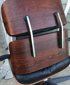 1960s Herman Miller Eames Lounge and Ottoman with Down Mix Cushions
