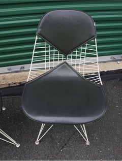 Paar Eames DKR-2 Bikini Wire Dining Chairs