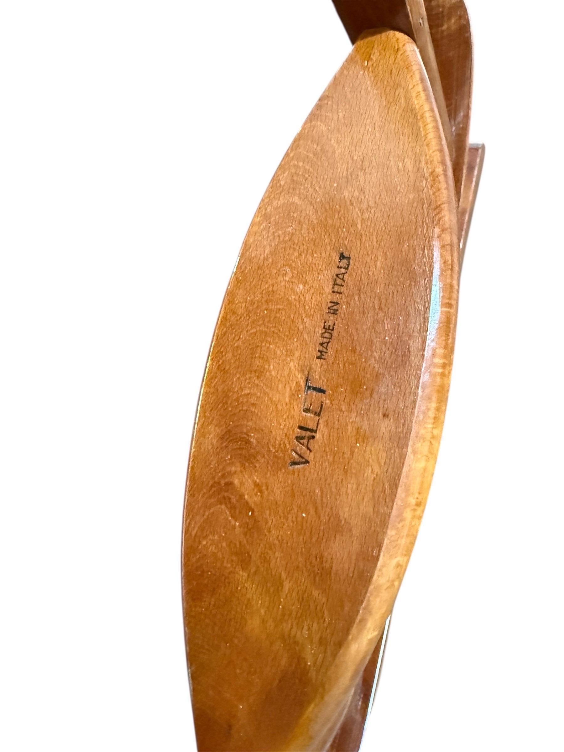 1950er Jahre Italienisch Massivholz Valet attr. Ico Parisi für Fratelli Reguitti im Angebot 5