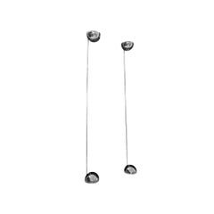 Pair of Robert Sonneman Torchiere Chrome Eyeball Floor Lamps