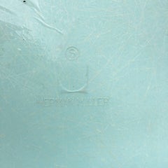 Six Herman Miller Eames Robin's Egg Blue Dining Chairs