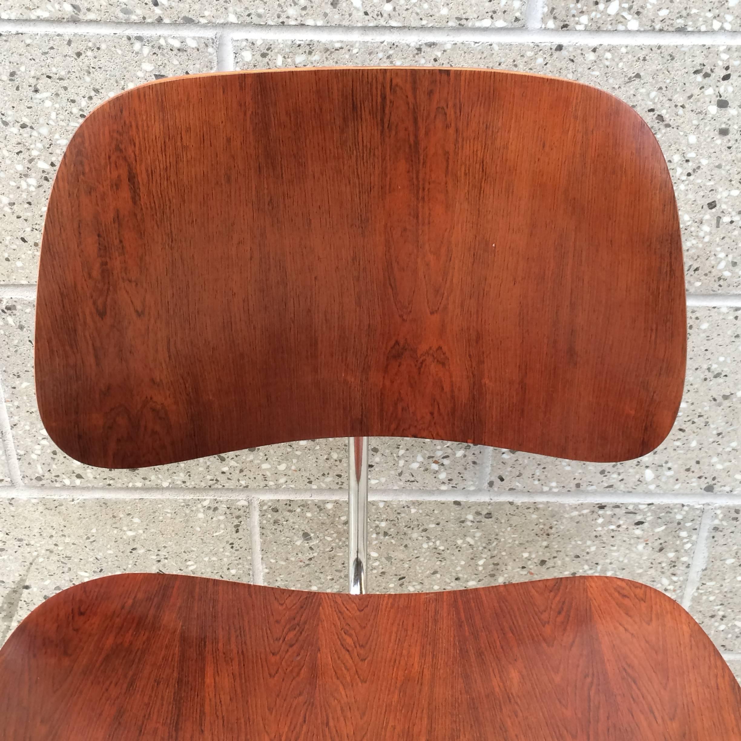 Late 20th Century Herman Miller Eames Rosewood DCM Chair