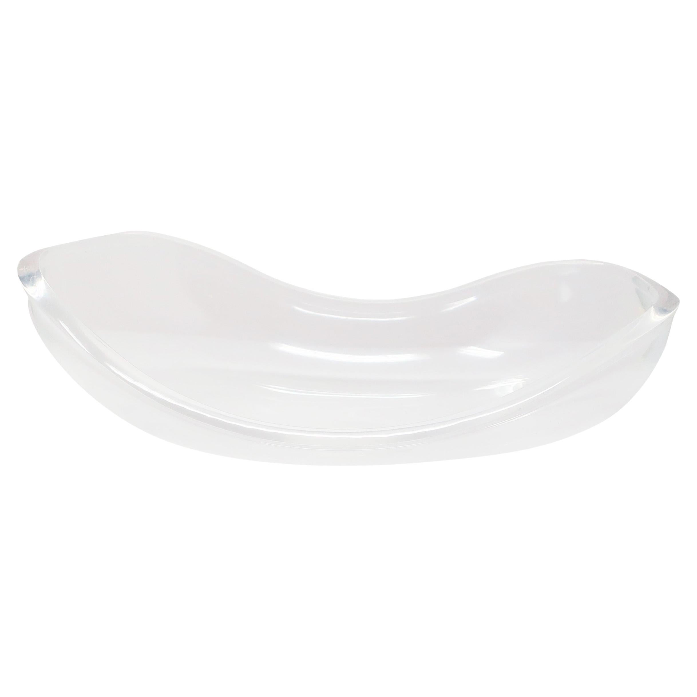 Pareja de cuencos Astrolite Lucite Serving de Ritts Co. de Los Ángeles