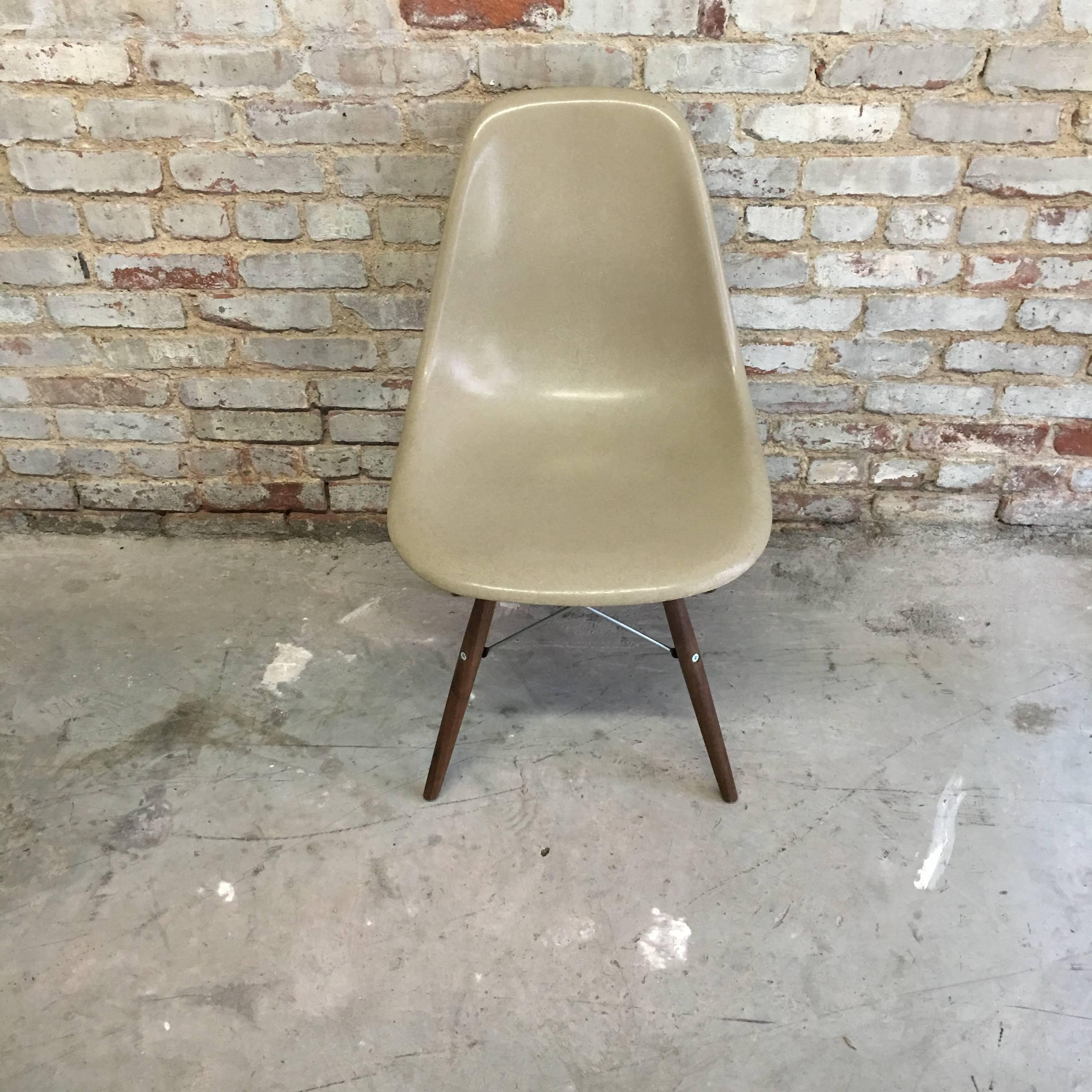 20th Century 4 Herman Miller Eames Greige DSW Dining Chair