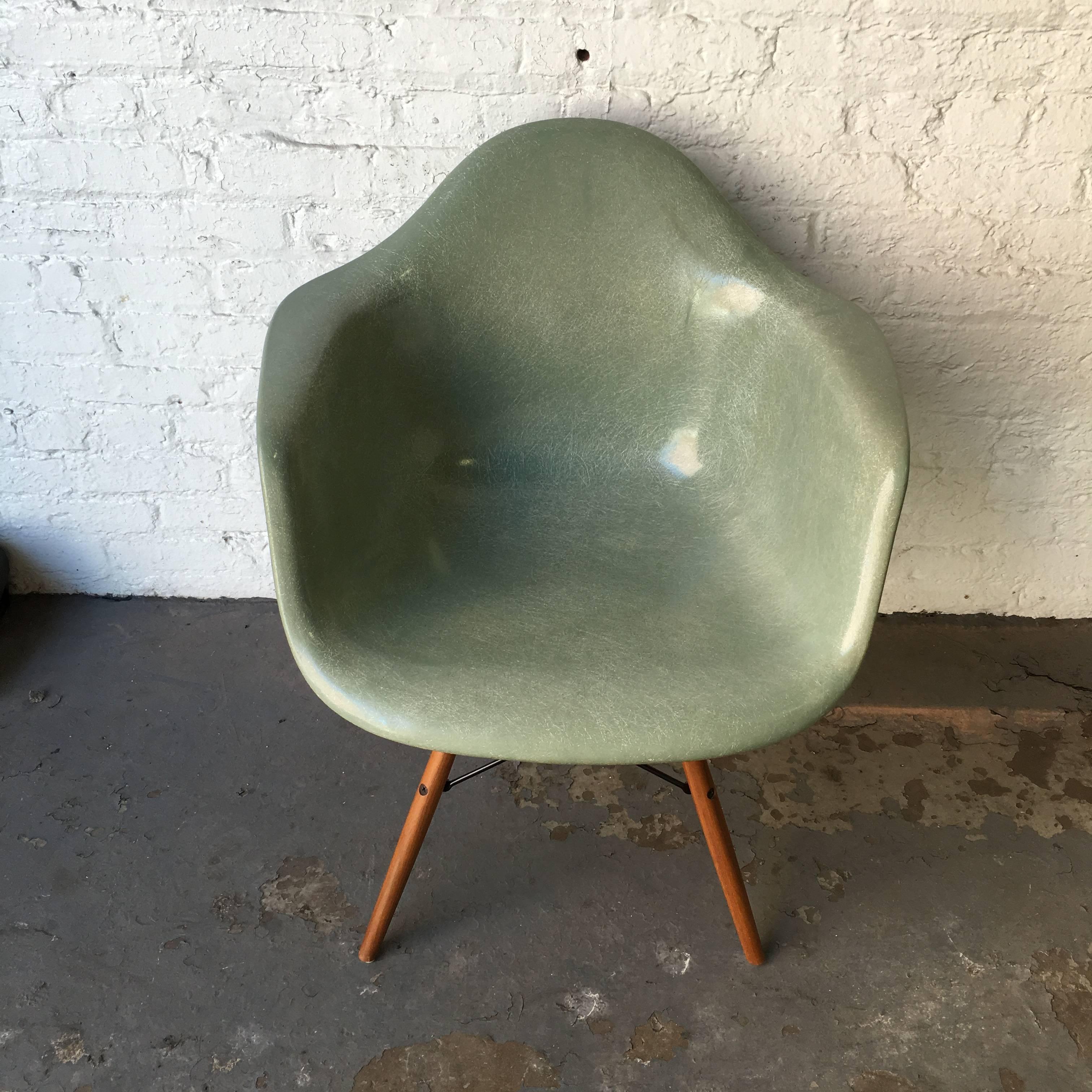 seafoam green armchair