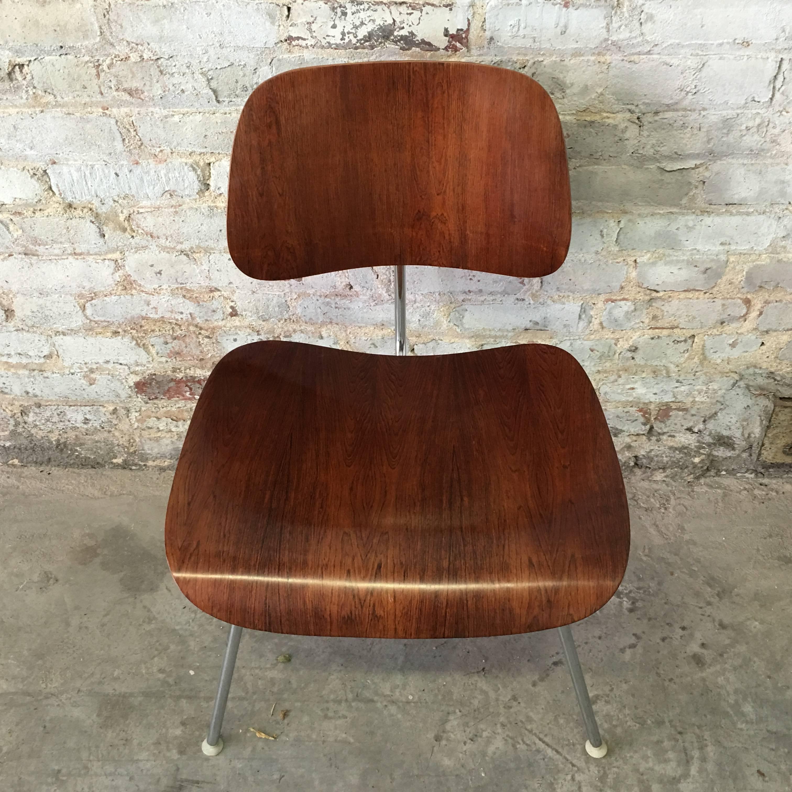 Mid-Century Modern Four Rare Brazilian Rosewood Herman Miller Eames DCM Dining Chairs