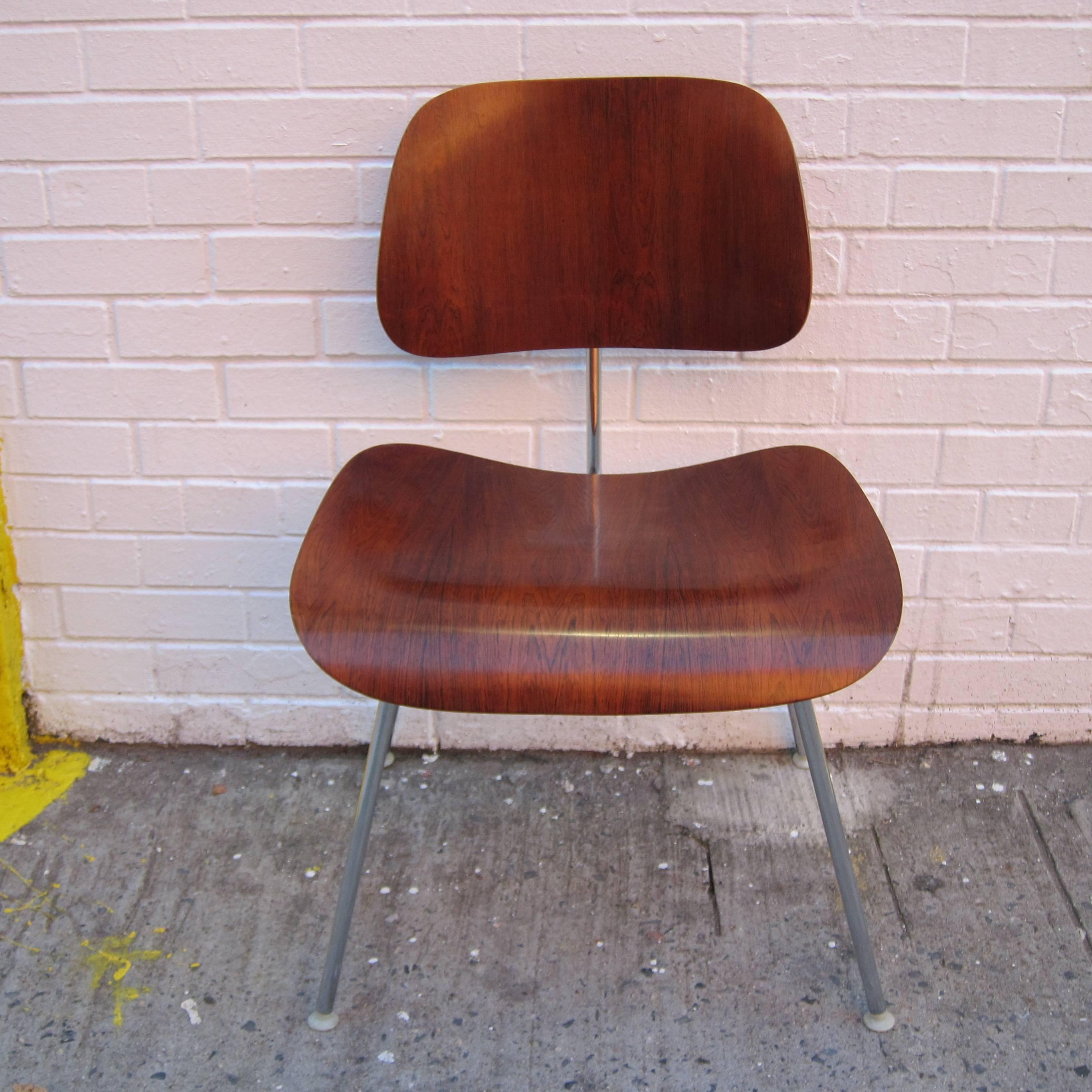 Four Rare Brazilian Rosewood Herman Miller Eames DCM Dining Chairs 1