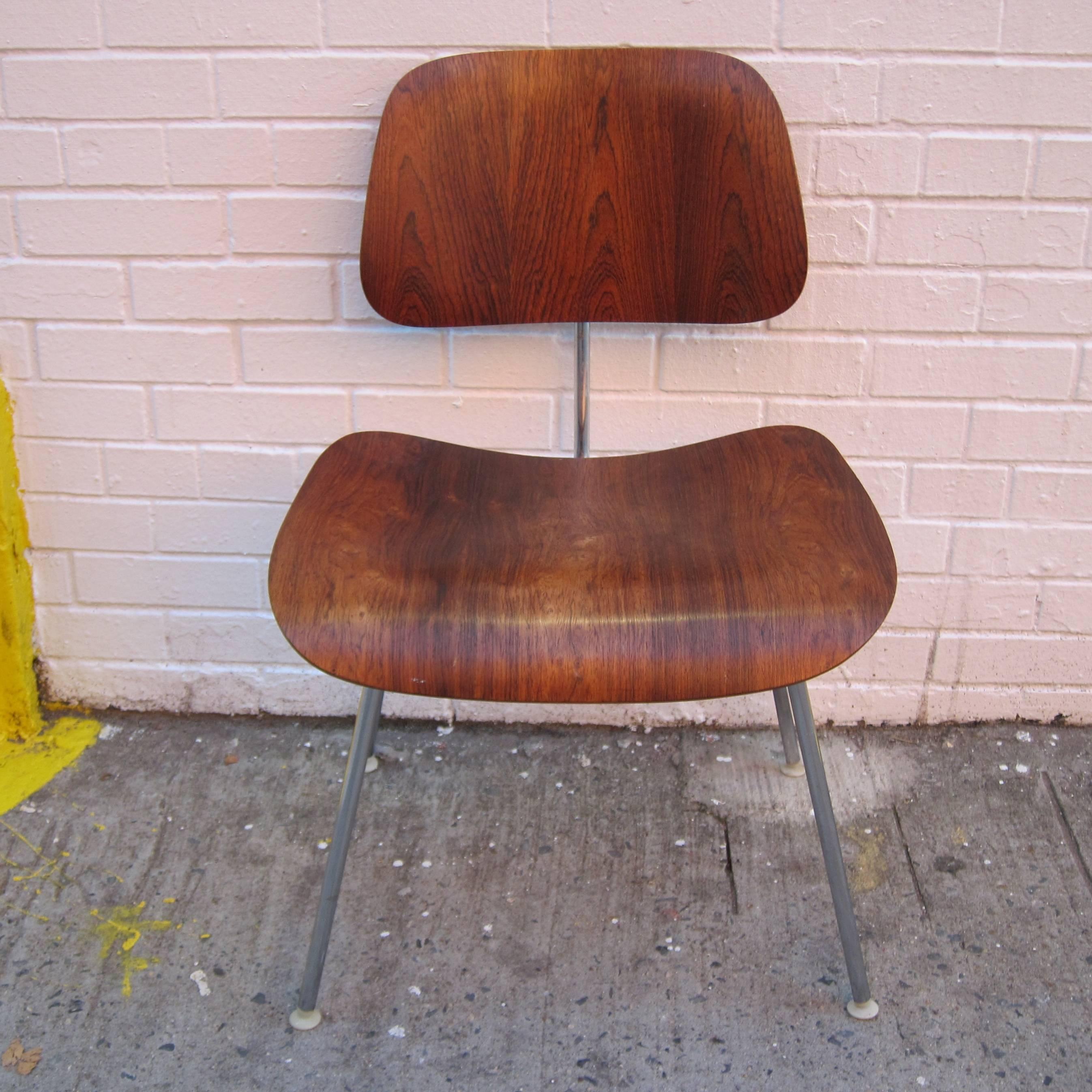 Four Rare Brazilian Rosewood Herman Miller Eames DCM Dining Chairs 2
