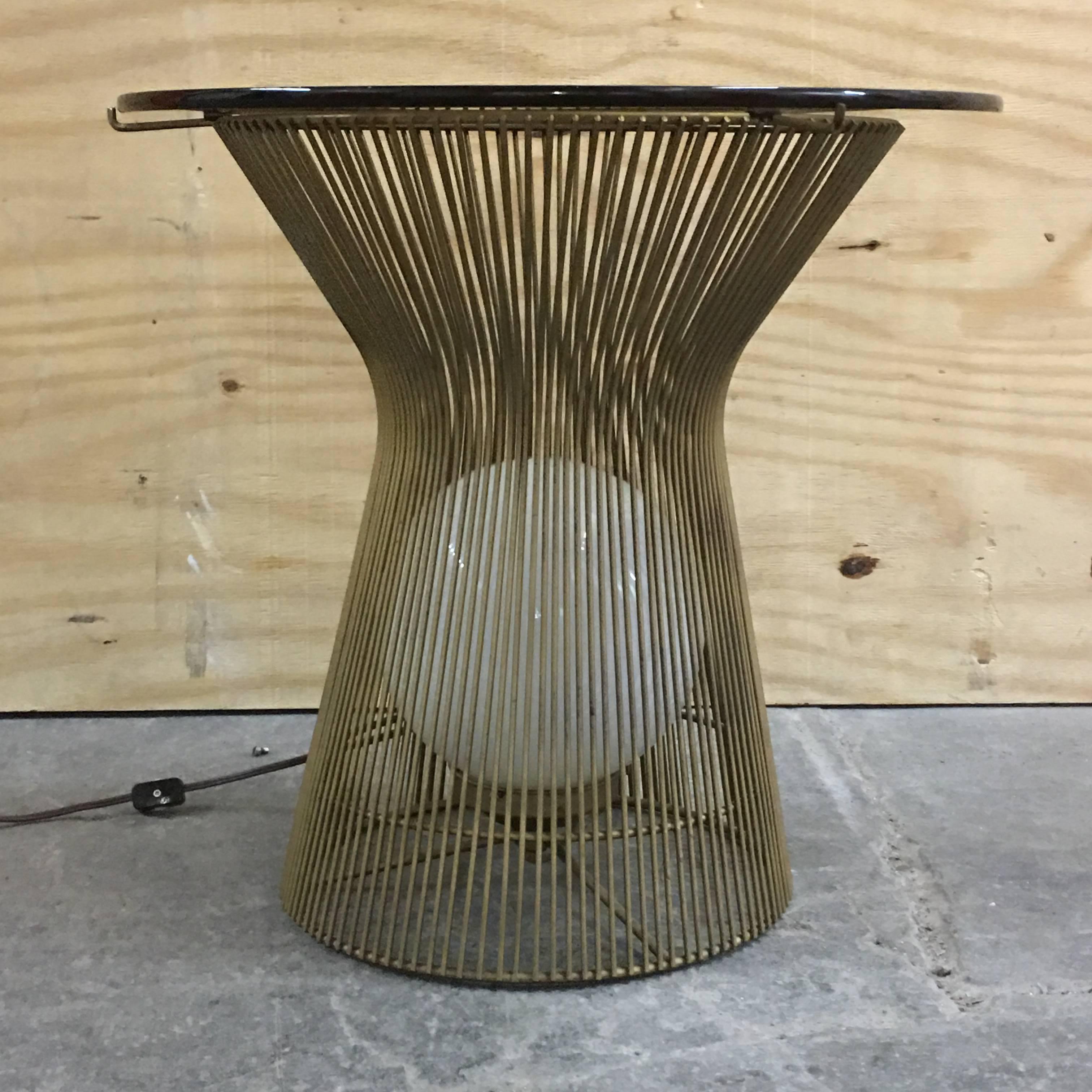 American Laurel Lamp End/Side Table in Style of Warren Platner