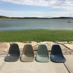 Four Herman Miller Eames Dining Chairs