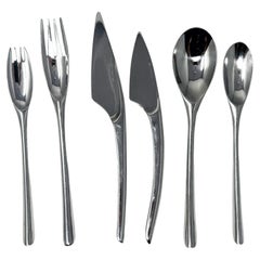 Instrumenta Stainless Steel Flatware by Lino Sabattini for Zani & Zani - Service