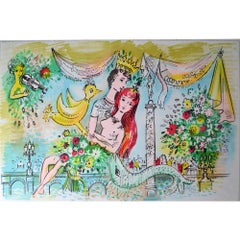 Limited Edition "Royal Lovers" Lithograph by Charles Cobelle