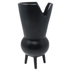 1990s Italian Bucchero "Gubbio" Split-Rim Vessel by Gio Ponti for Neoponti