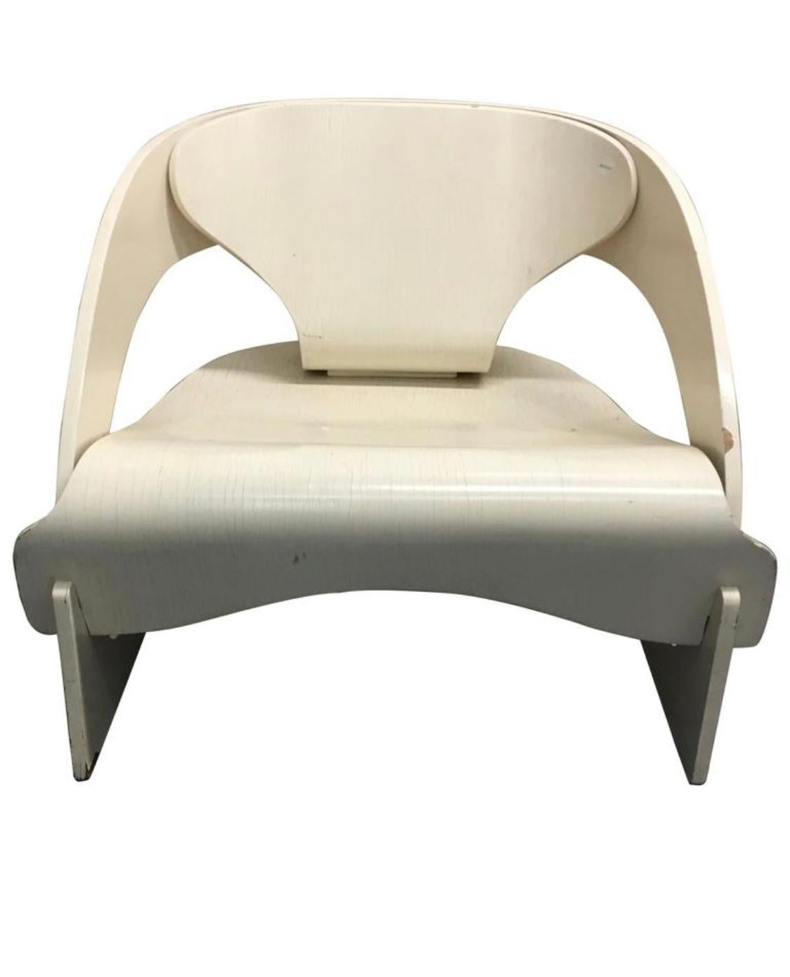 Joe Colombo for Kartell 4801 Lounge Chair. From original owner. A rare collector’s piece in apparent original condition. Some wear and described).