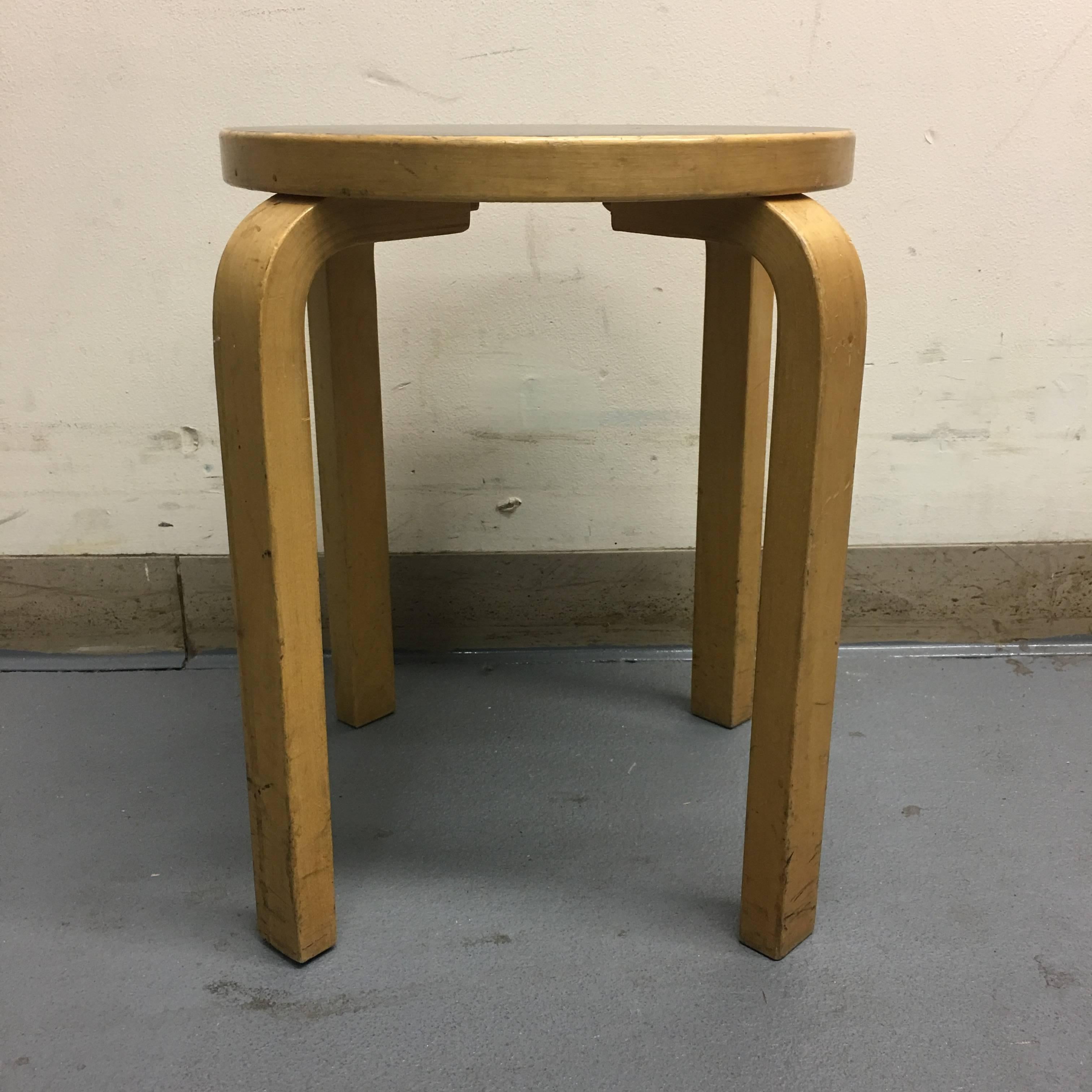 Alvar Aalto Stool In Excellent Condition In Brooklyn, NY