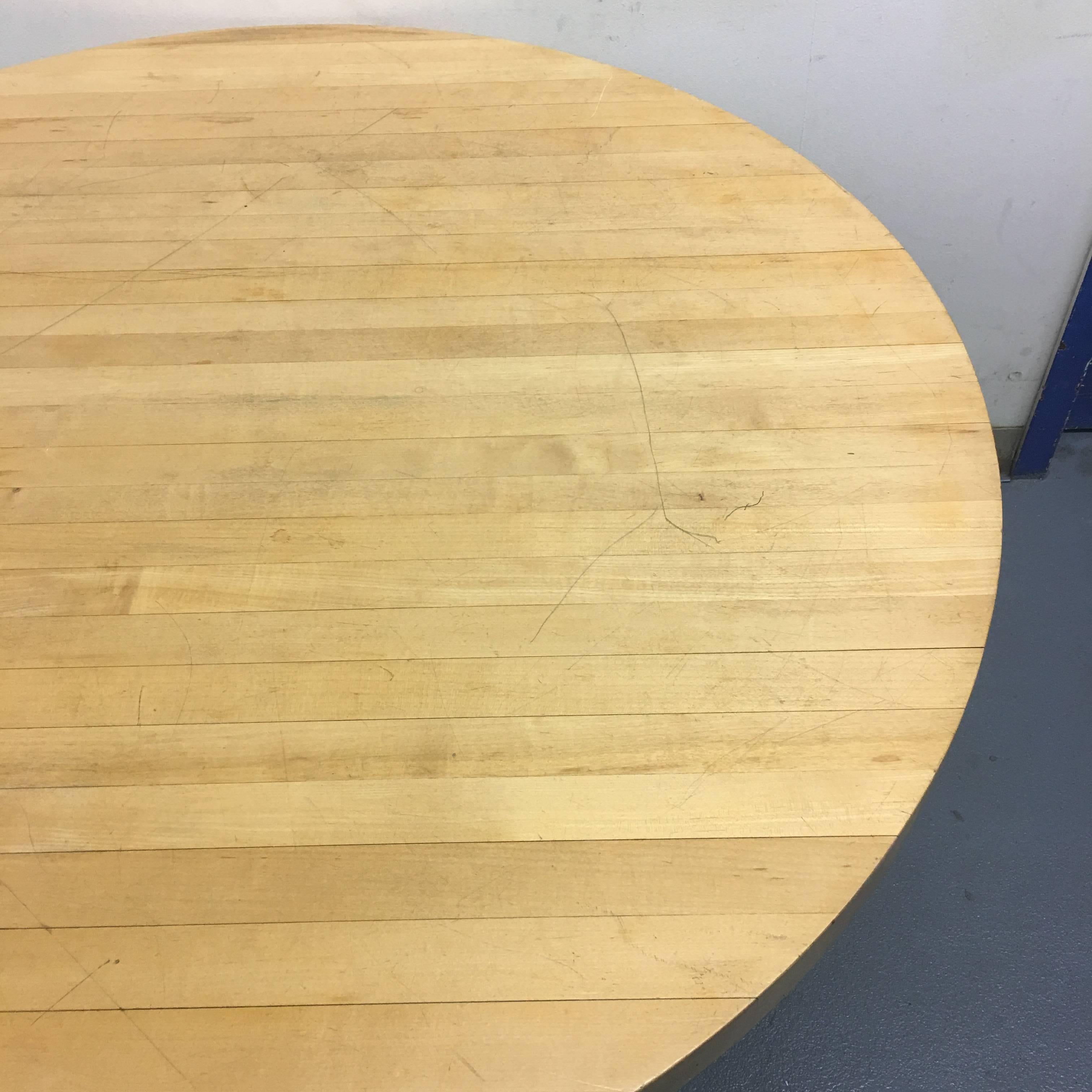 20th Century Modern Butcher Block Dining Table