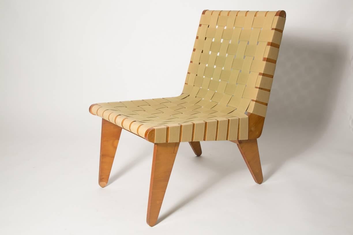 European Klause Grabe Architect Built Strap Lounge Chair