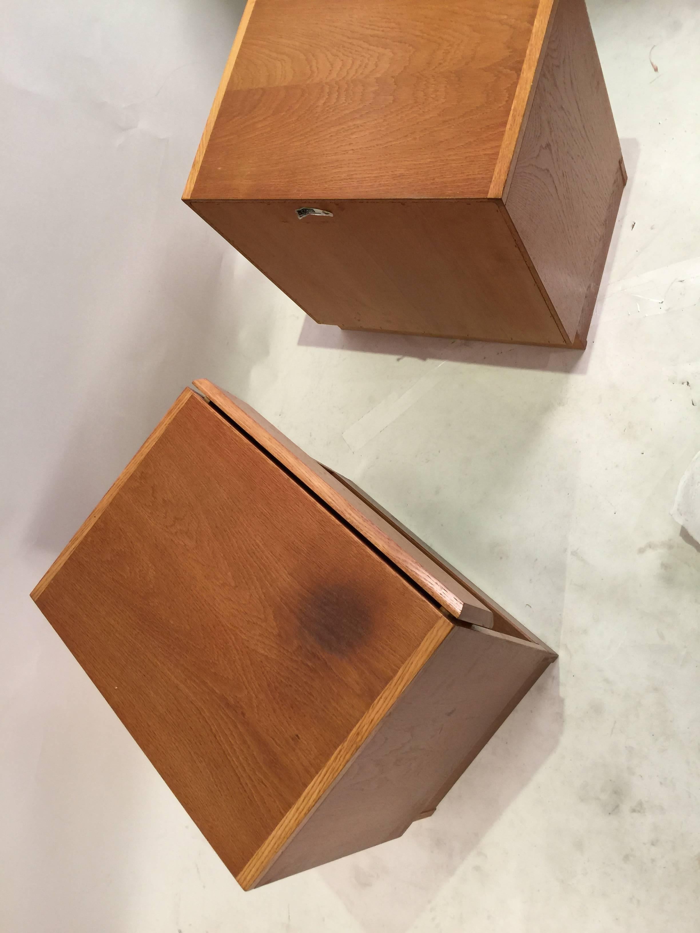 Two Vitré Danish Teak Nightstands In Good Condition In Brooklyn, NY