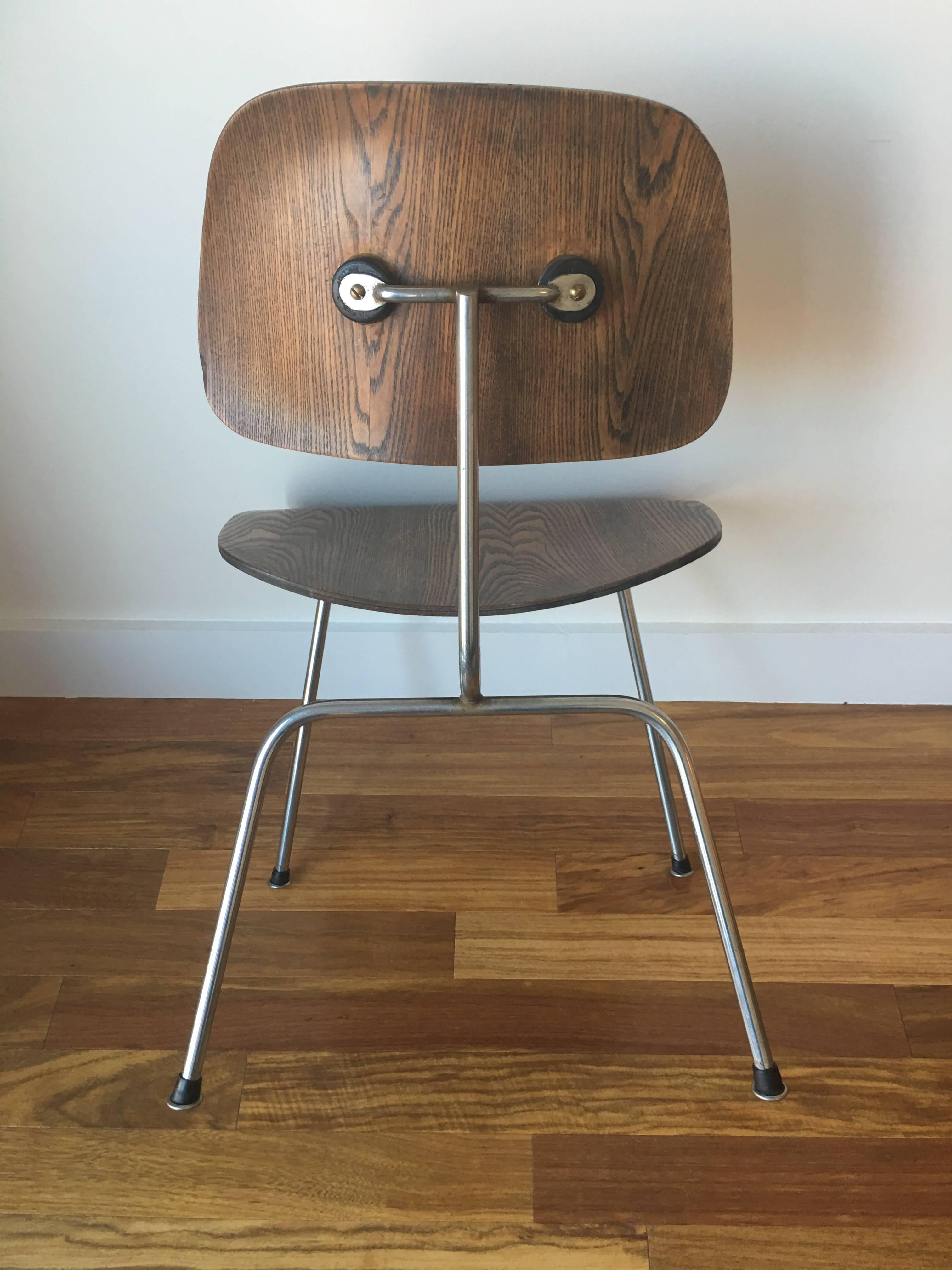 American Early 1950s Herman Miller Eames Ash DCM Dining Chair
