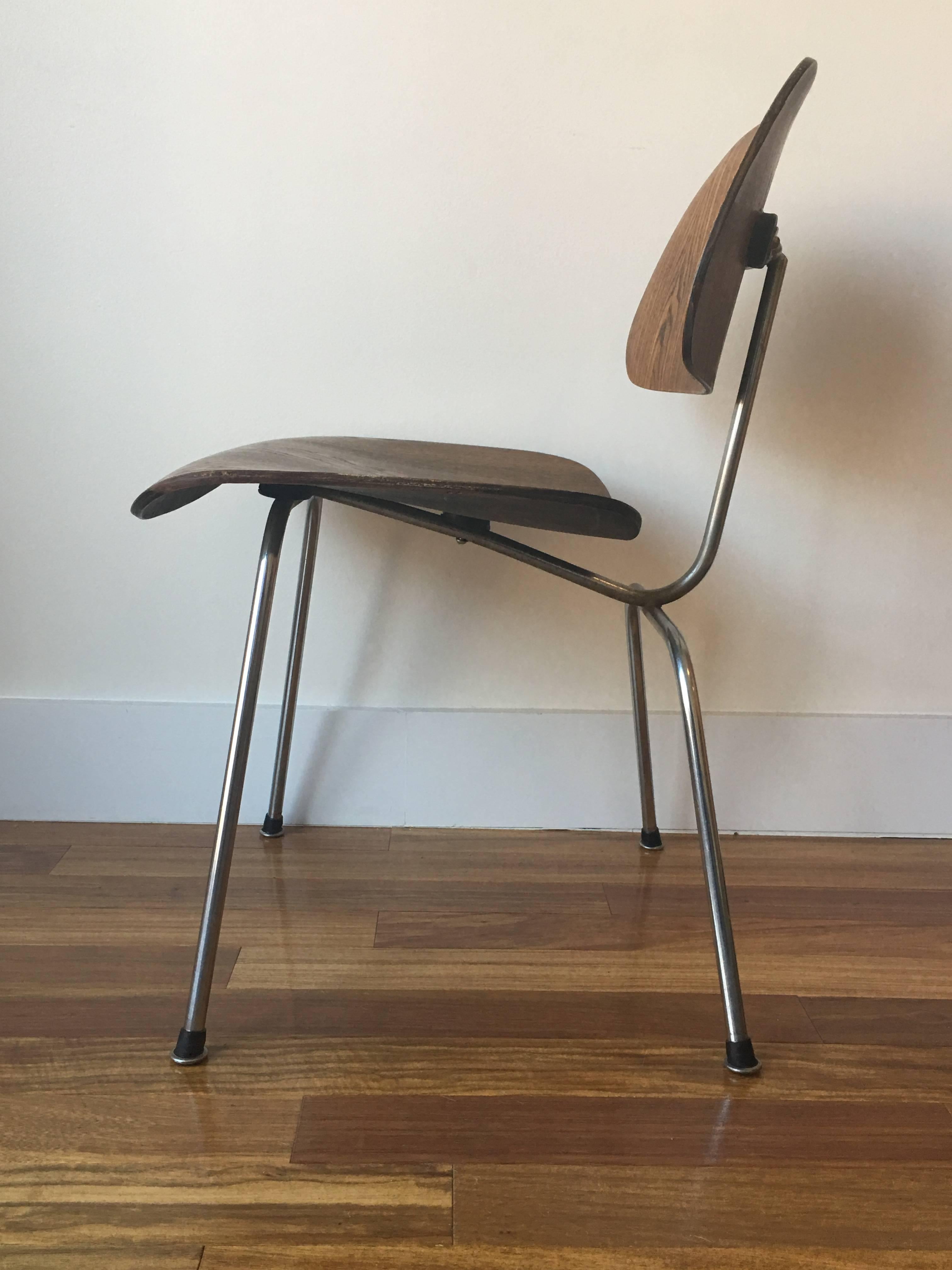 Mid-Century Modern Early 1950s Herman Miller Eames Ash DCM Dining Chair