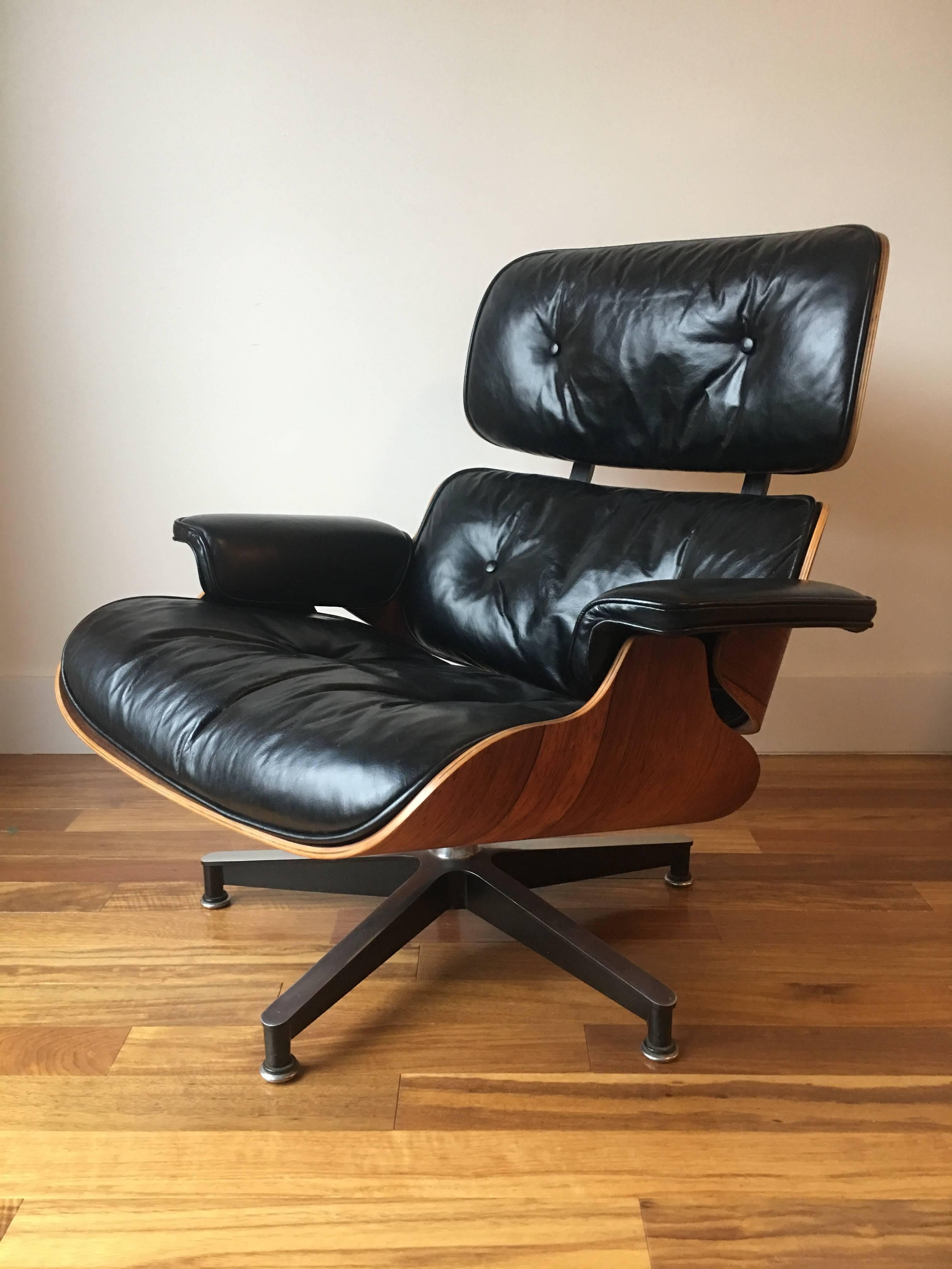 herman miller eames lounge chair and ottoman