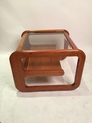 Lou Hodges Oak Cantilevered Cocktail Table