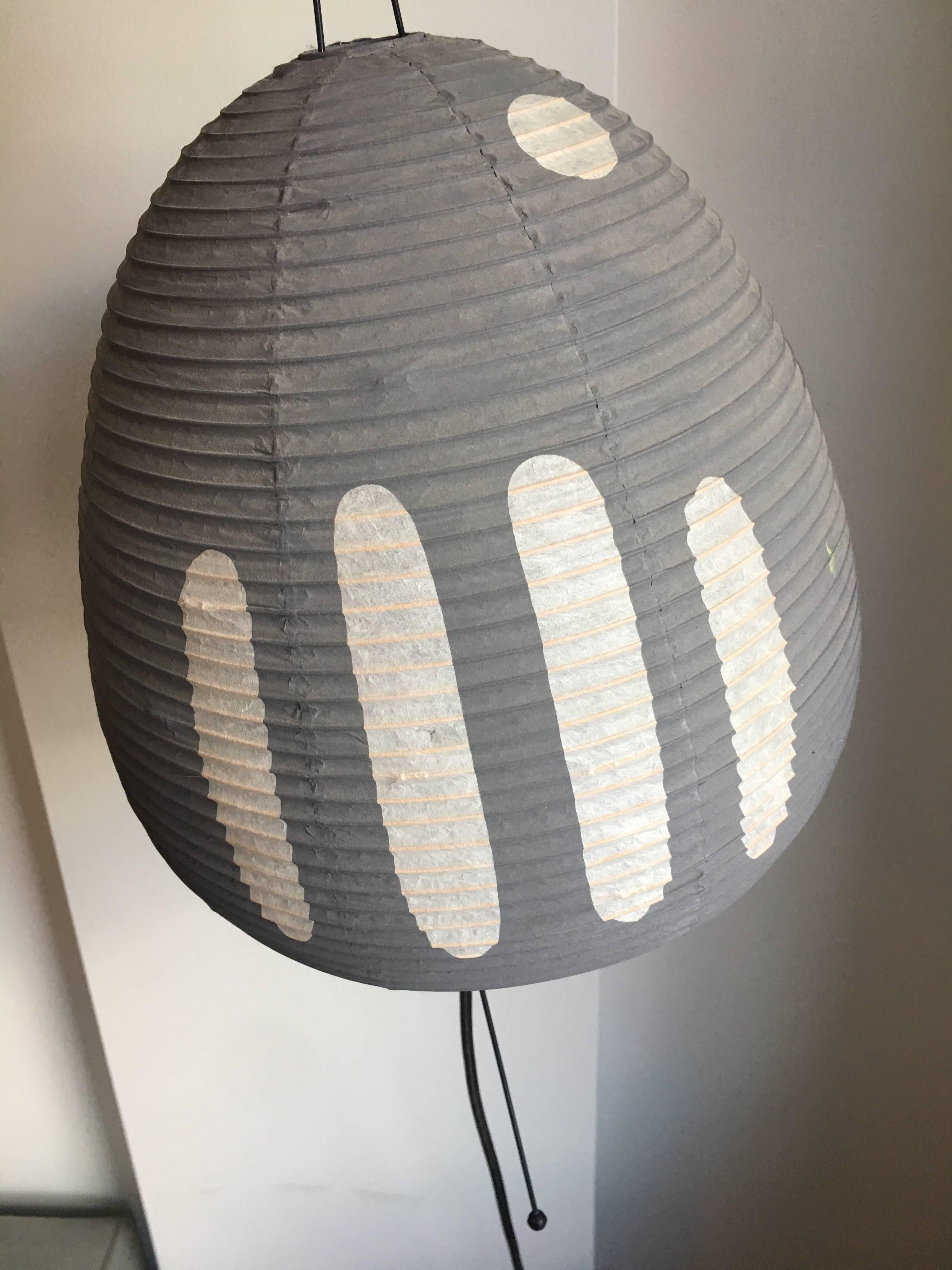 Mid-Century Modern Labeled Isamu Noguchi Akari Paper Table Lamp