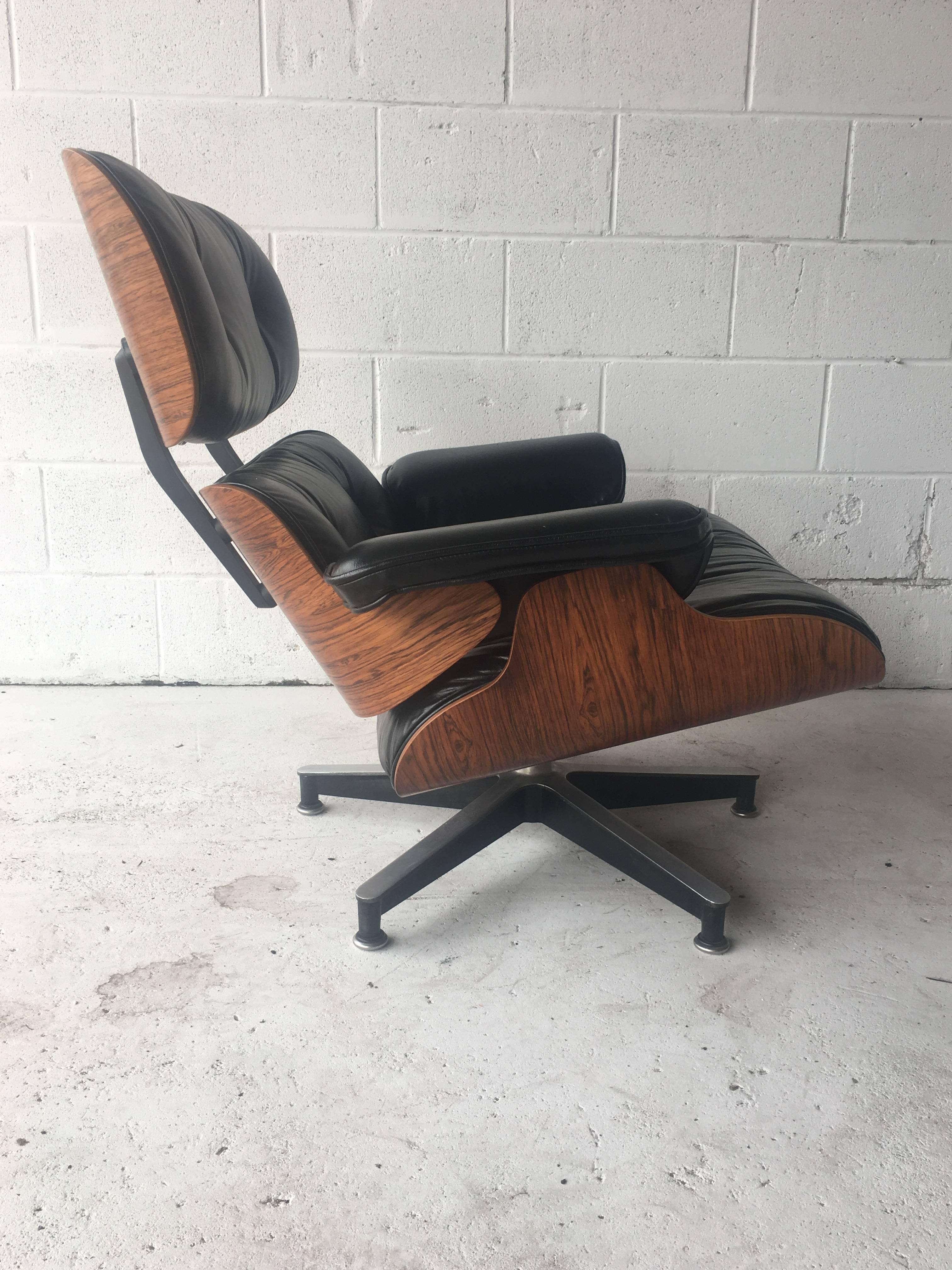 Aluminum Perfect Herman Miller Eames Lounge Chair and Ottoman