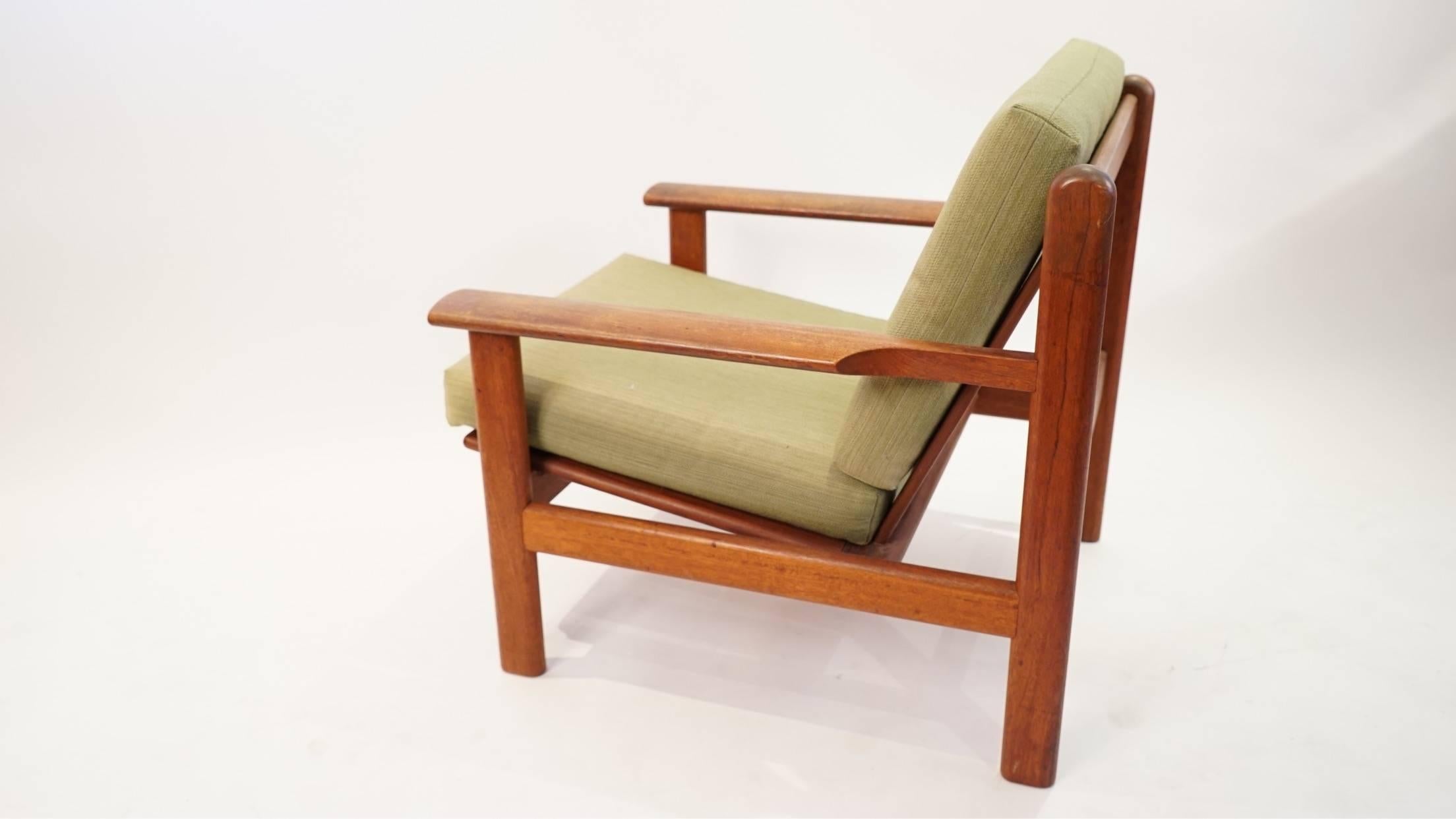 Wool Pair of Easy Chairs by Poul Volther for Frem Rølje