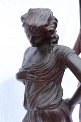 Pair of Statues, Wood Walnut, Late 17th Century, Ile de France, France