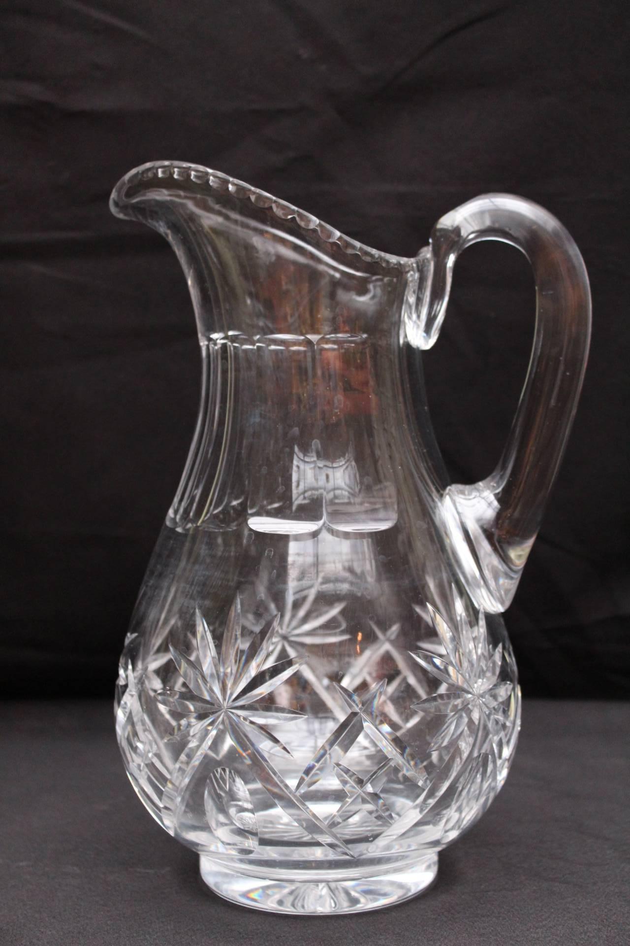 baccarat water pitcher