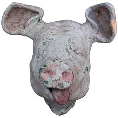 Wall Decoration, Pig Head, 1960, France 